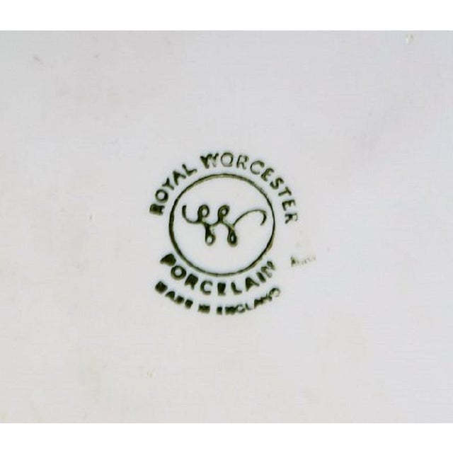 Round Porcelain Dishes with Corn Cobs from Royal Worcester, England, 1960s, Set of 6 For Sale - Image 6 of 8