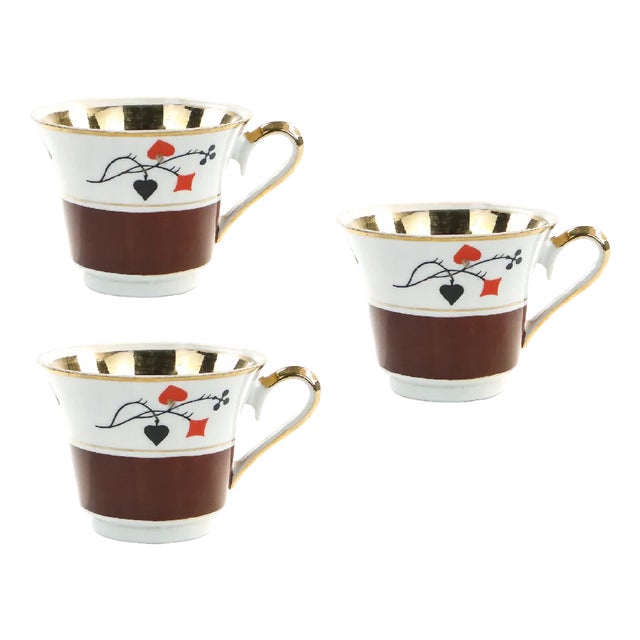 Postmodern Cups from Ćmielów Factory, Poland, 1960s, Set of 3 For Sale
