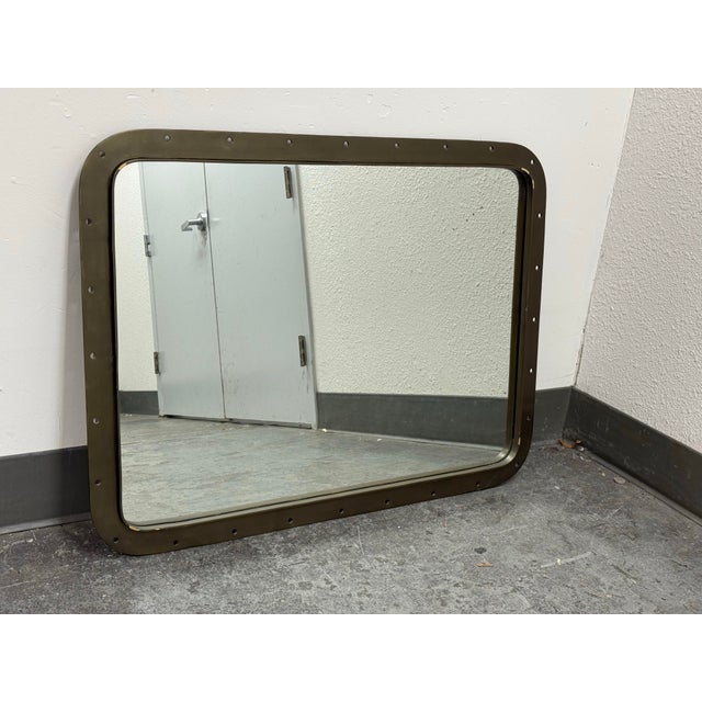 2010s Restoration Hardware Teen Pierced Metal Wall Mirror For Sale - Image 5 of 12