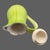 Ceramic Vintage Italian Ceramic Green Tulip Shaped Leaf Butterflies Demi Tasse Nine-Piece Espresso Set For Sale - Image 7 of 10