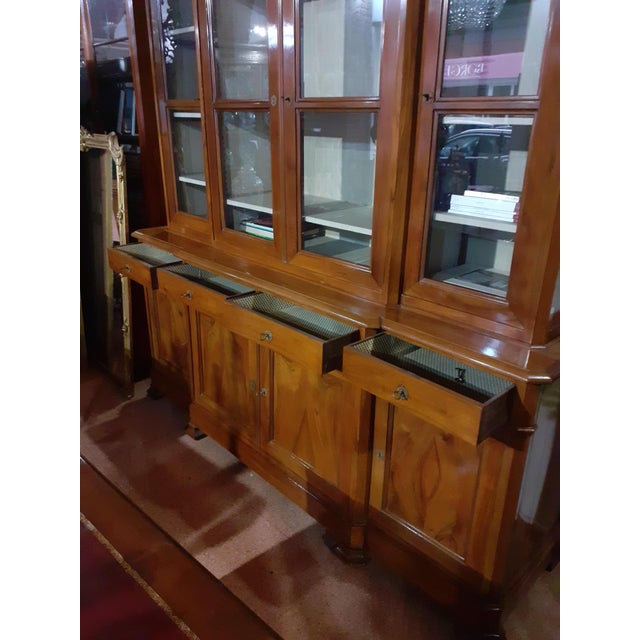 Brown Antique Bookshelf in Walnut For Sale - Image 8 of 14