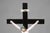 Mid-Century Modern Holy Water Font in Porcelain with Crucifix from Vieux Andenne, Belgium, 20th Century For Sale - Image 3 of 11