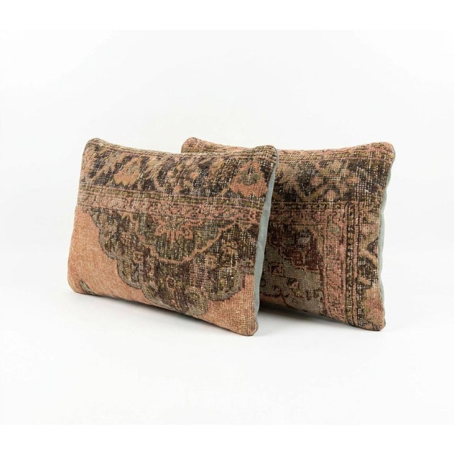 This beautiful 16'' x 24'' pillow cover set was made from authentic Turkish rug pieces. Bright colors of wool adorn the...