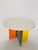 Sophisticated Resin and Acrylic Entry or Stairwell Table For Sale - Image 4 of 5