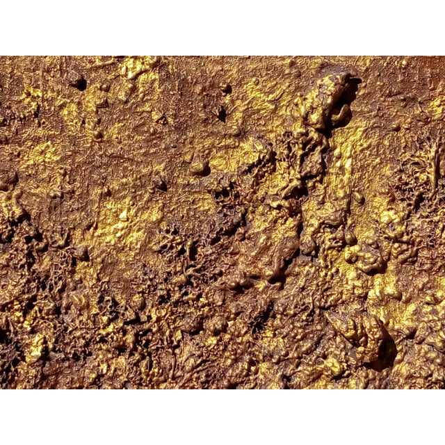 Bronze "Cosmogony-the Earth" Contemporary Brutalist Style Natural Color Palette Landscape Painting by Diane Grant For Sale - Image 8 of 10