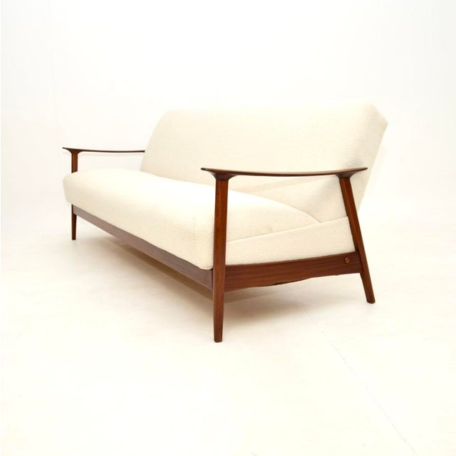 1960s Vintage Danish Afrosia Sofa Bed, 1960s For Sale - Image 5 of 13