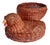 Vintage Woven Rattan Chicken Basket With Lid For Sale