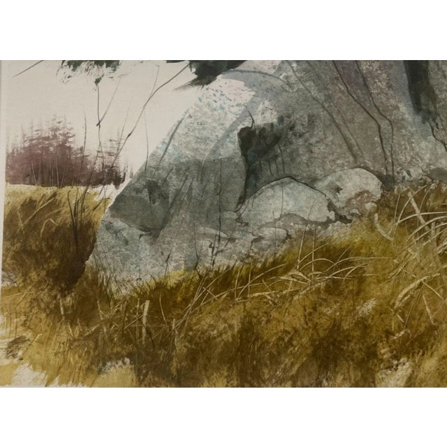 Vintage Valfred Thelin 'grouse on a Rock' Maine Landscape' Painting - Listed For Sale - Image 9 of 11