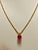 4 Carat Oval Cut Natural Pink Tourmaline 14 Karat Yellow Gold Necklace For Sale In New York - Image 6 of 18