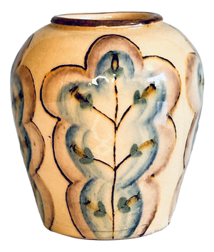 Art Nouveau Vase with Stylized Floral Ornamentation, Germany, 1920s