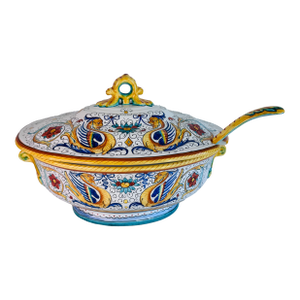 1980s Deruta Soup Tureen