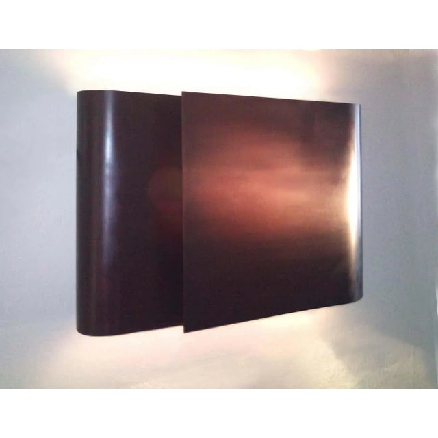 Carl Auböck Large Carl Auböck Model #7253 'Electric' Patinated Brass Wall Lamp For Sale - Image 4 of 8