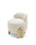 Contemporary Kahy Wild White Fabric Bench by Maeve For Sale - Image 3 of 8