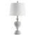 Textile Sawyer Table Lamp in whitewash - a Pair For Sale - Image 7 of 7