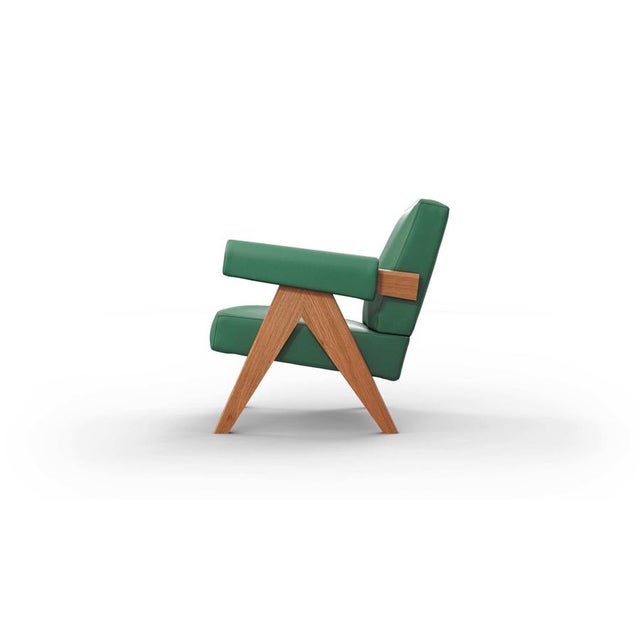 Capitol Complex Armchair after Pierre Jeanneret from Cassina For Sale - Image 3 of 12