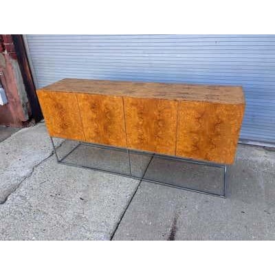 Milo Baughman Olive Burl Wood Credenza by Thayer Coggin, 1970 For Sale In Philadelphia - Image 6 of 18