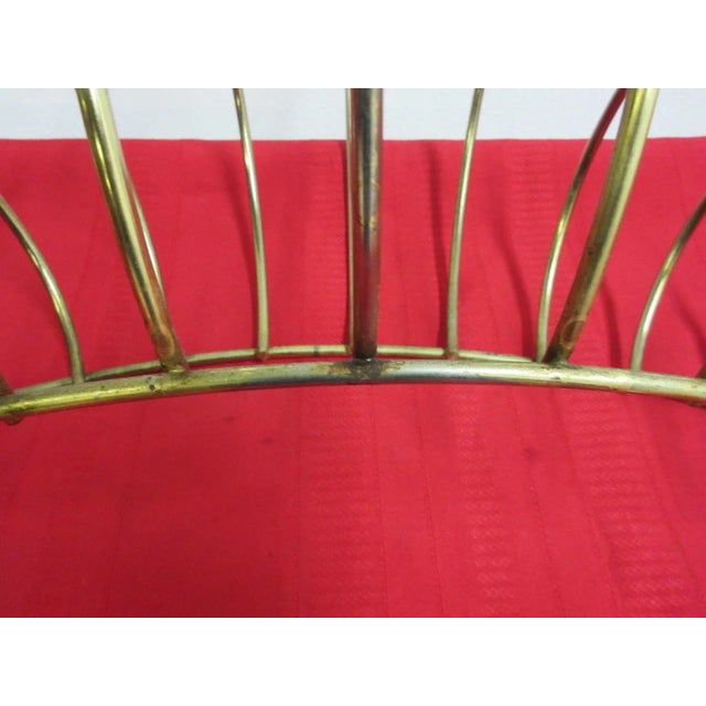 Metal Mid-Century Wire Magazine Rack For Sale - Image 7 of 9