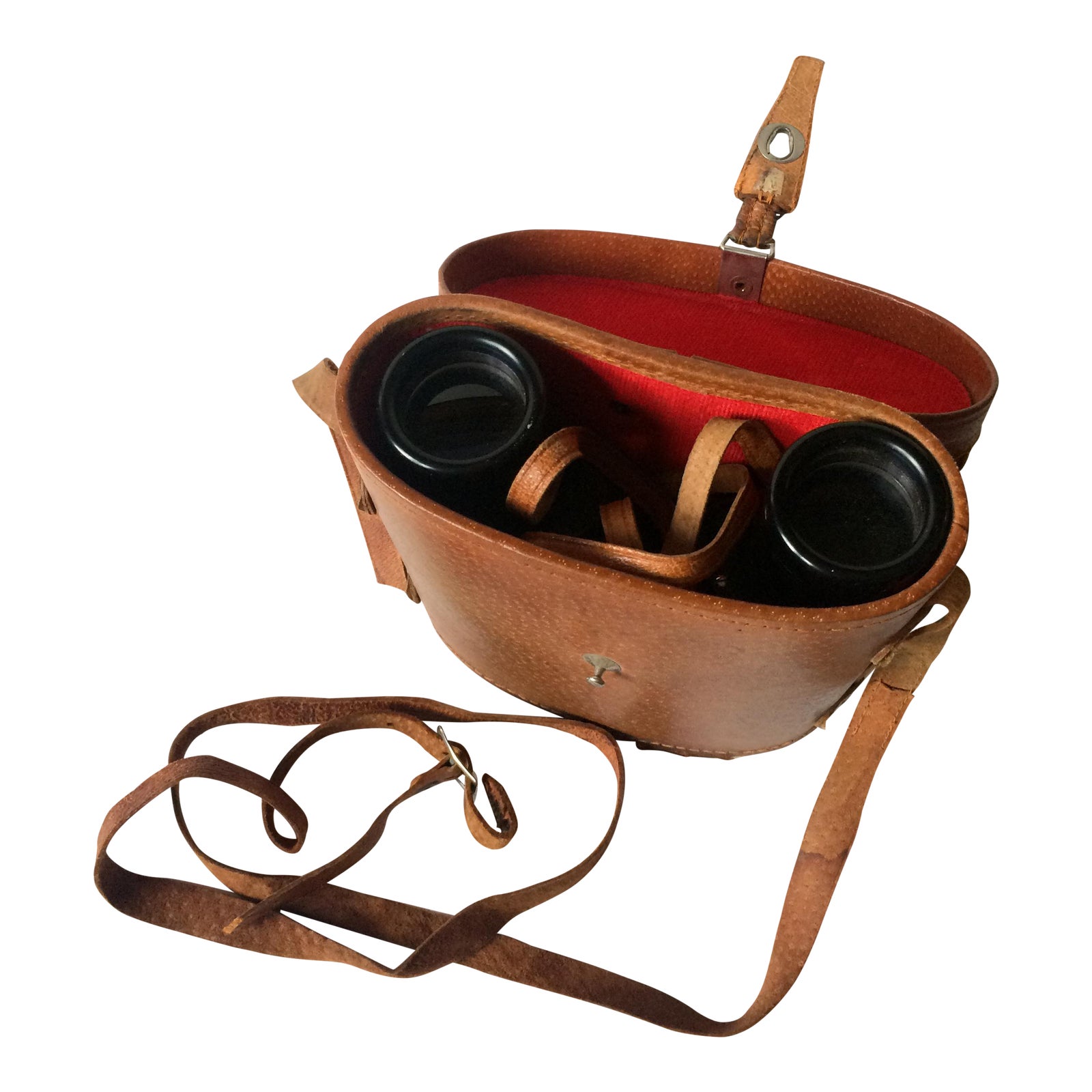 Vintage Private Eye Binoculars With Original Leather Case Chairish