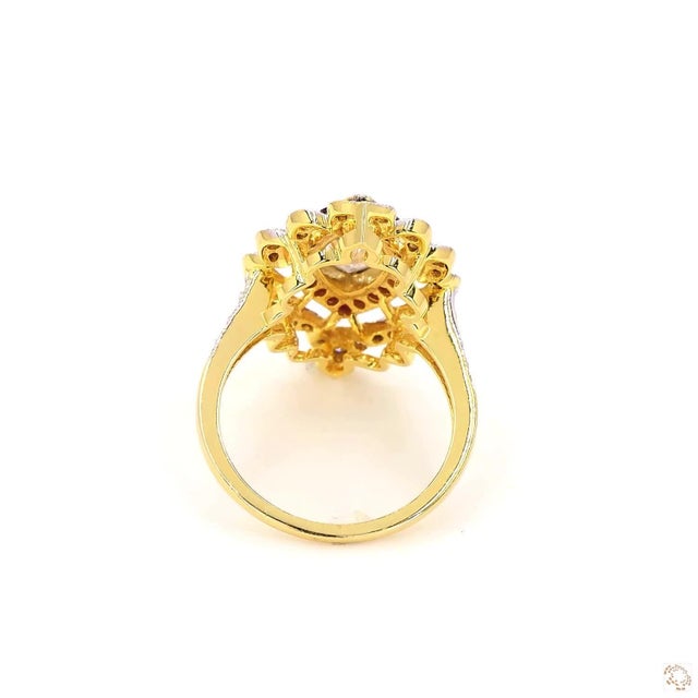 1.02 Carat Marquise Cut Diamond Ruby Gold Ring, Size 6.5 For Sale In New York - Image 6 of 9