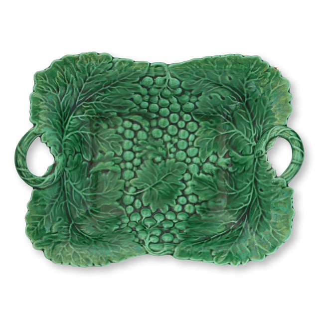 Late 19th Century English Green Majolica Compote For Sale - Image 5 of 5