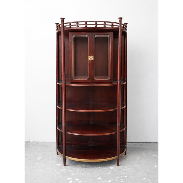 Secessionist Salon Cabinet with Display Section by Prof. Josef Hoffmann for Jacob & Josef Kohn, Vienna, 1904 For Sale - Image 10 of 10