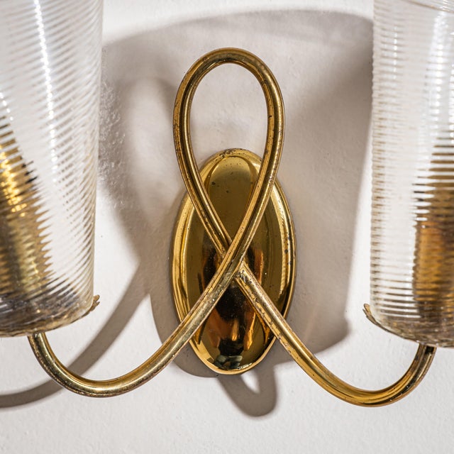 Mid-Century Modern Mid-20th Century Wall Lights, Attributed to Seguso Vetri D’Arte - a Pair For Sale - Image 3 of 8