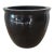 Late 20th Century Mirror Black Fish Bowl Planter For Sale