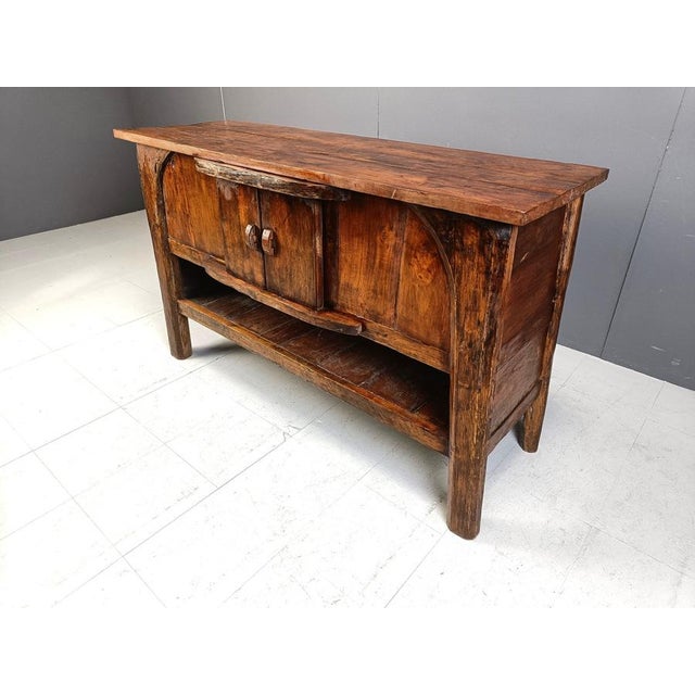 Brown Vintage Golden Sunburst Mirror, 1960s For Sale - Image 8 of 11