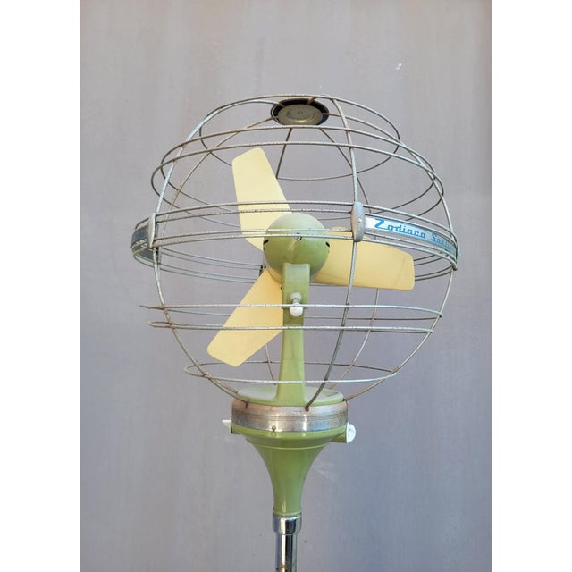Zodiaco Column Fan from San Giorgio, Italy, 1950s For Sale - Image 11 of 16