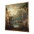 A Rare and Monumental 18th Century Italianate Landscape Oil on Canvas by Dutch Old Master W. Troost the Elder (1684-1752) For Sale