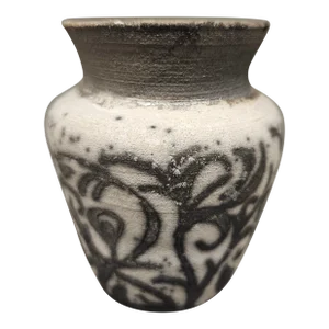 Petite Raku Vase, Marked
