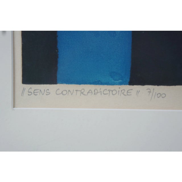 1960s 1969 Horst Egon Kalinowski "Sens Contradictoire" Colored Etching 7/100 For Sale - Image 5 of 13