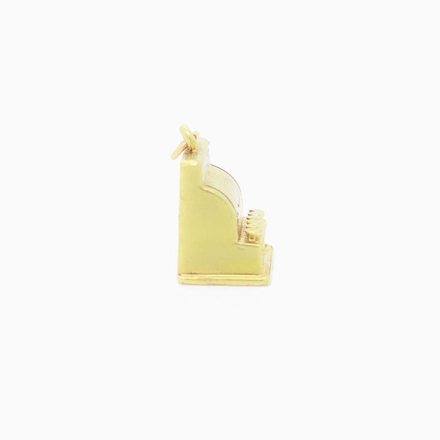 Vintage 14k Gold & Enamel Figural 'No Sale' Cash Register Charm For Sale - Image 9 of 11