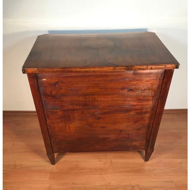 Antique Biedermeier Walnut Chest of Drawers, 1820s For Sale - Image 3 of 10