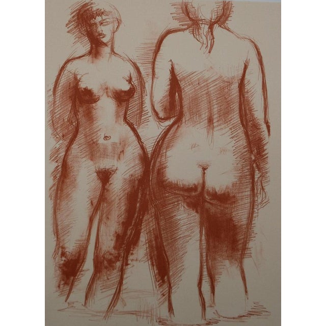 Antoniucci Volti, Deux femmes nues (Nude), Lithograph For Sale - Image 7 of 7
