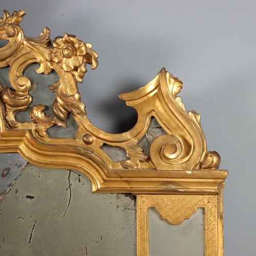 Wood Carved and Gilded Wooden Fireplace For Sale - Image 7 of 11