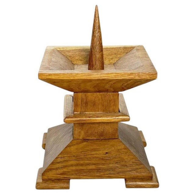 Oak Candleholder, France, 1940s For Sale - Image 11 of 11