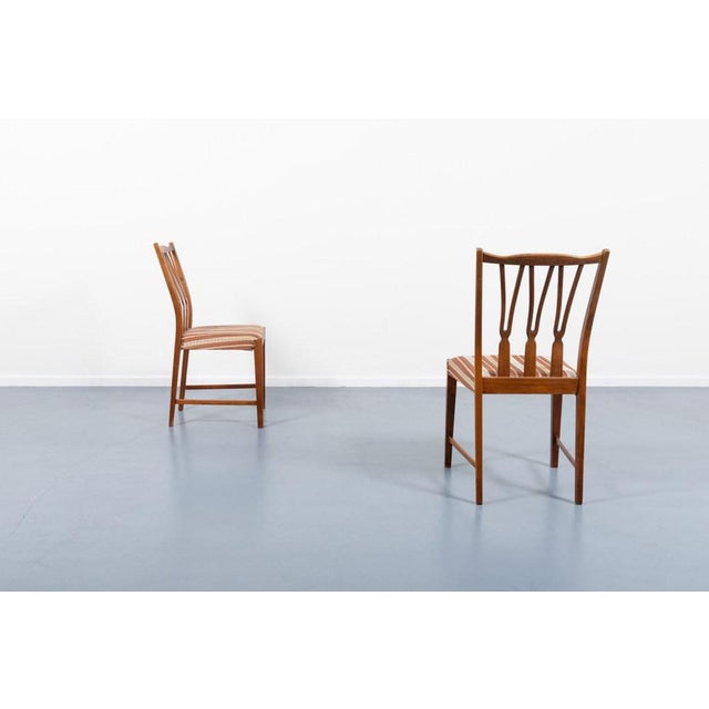 Mid-Century Modern Swedish Dining Table and Chairs by Nils Jonsson for Hugo Troeds, Set of 5 For Sale - Image 10 of 18