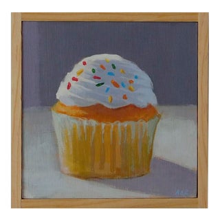 Vanilla Cupcake with Sprinkles by Anne Carrozza Remick For Sale