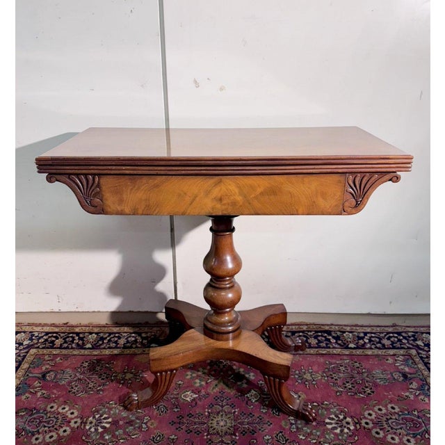 Wood Charles X Style Games Table, England, 19th Century For Sale - Image 7 of 8