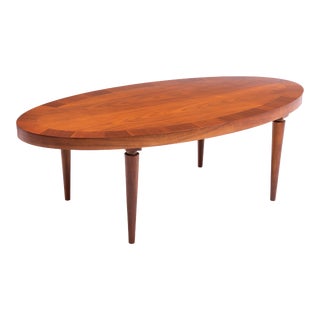 T.H. Robsjohn Gibbings Widdicomb Oval Coffee Table 1957 Mid Century For Sale