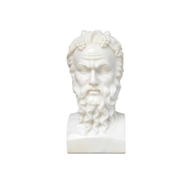 Currey & Company Currey & Company Hector Marble Bust Sculpture For Sale - Image 4 of 5