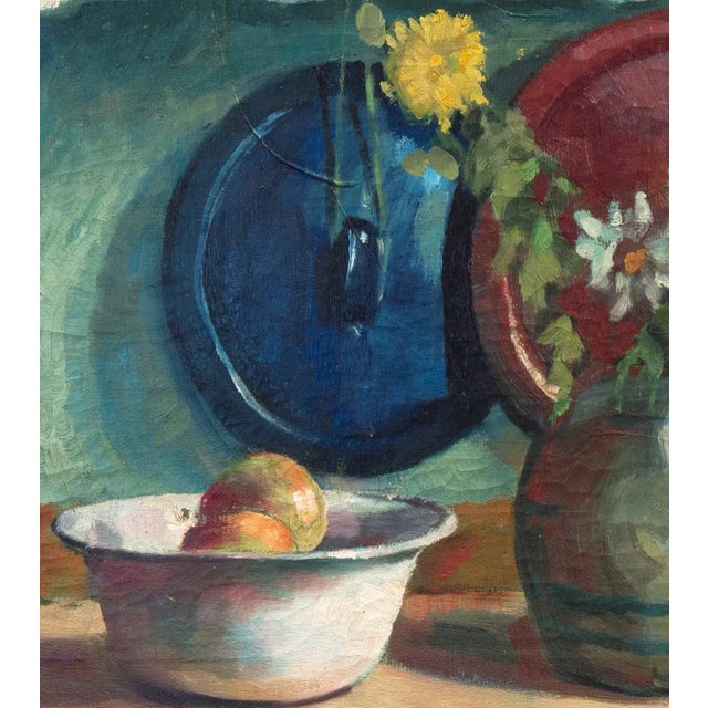 'Yellow and White Daisies' by Mogens Vantore, Paris, Impressionist Still Life, Circa 1925 For Sale In Monterey, CA - Image 6 of 11