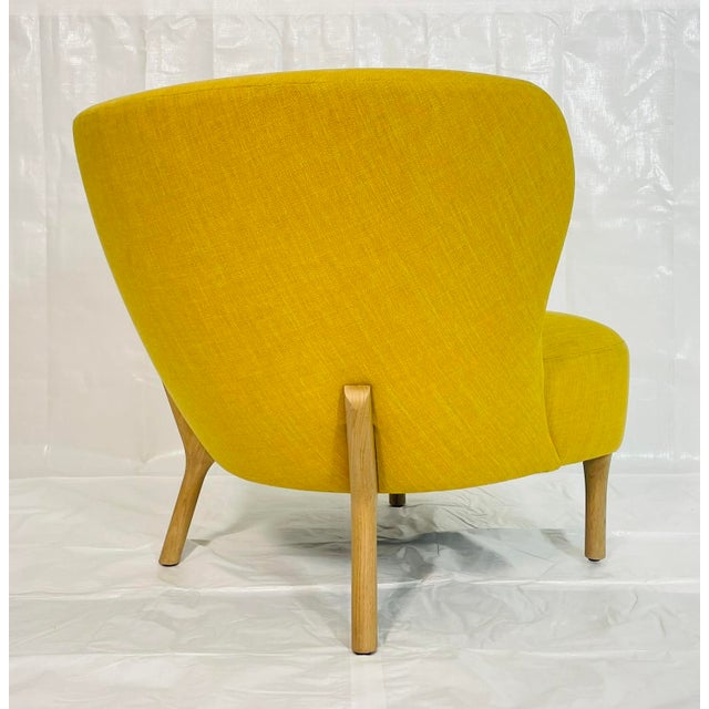 Architectural Lounge Chair in Golden Tweed, Attributed to Decca Furniture LTD For Sale In Los Angeles - Image 6 of 16