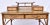 Vintage British Colonial Style Burnt Bamboo and Grasscloth Pagoda Desk For Sale - Image 12 of 12