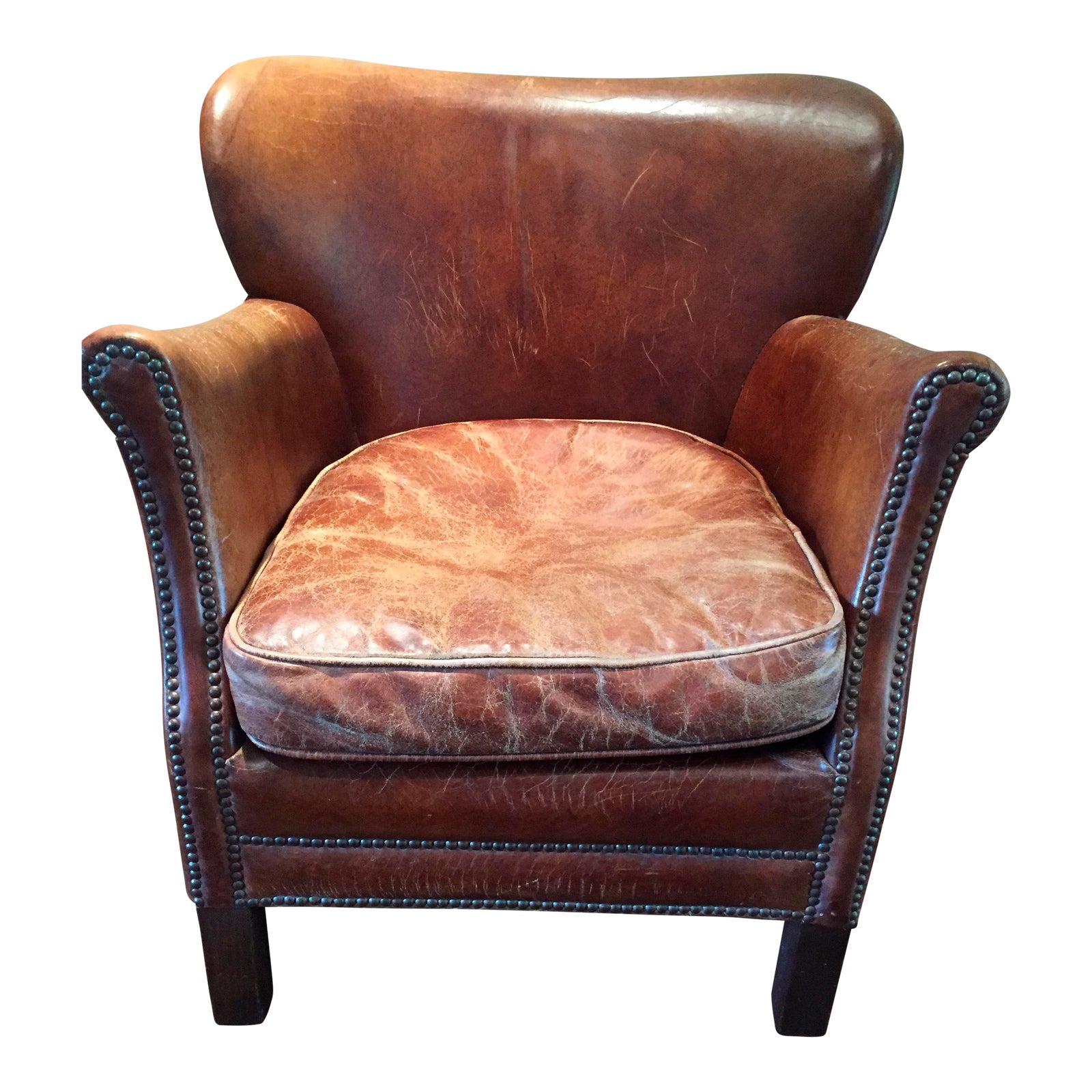 Restoration Hardware Professor's Leather Chair Chairish