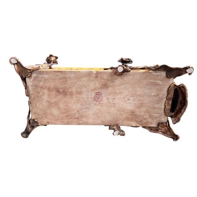 Late 20th Century Wong Lee: Art Nouveau Gilt Bronze Table Jardiniere For Sale - Image 14 of 15