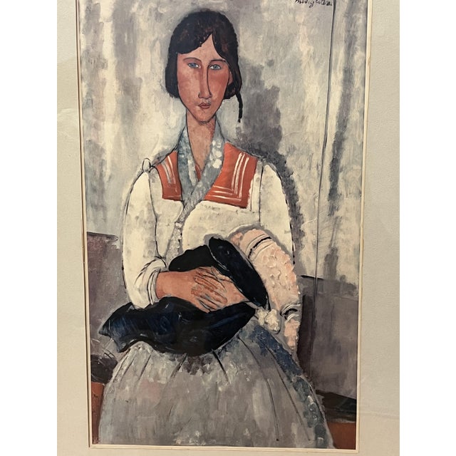 Impressionist French Impressionist Lithograph "Gypsy Woman With Baby" by Amedeo Modigliani 1919 For Sale - Image 3 of 11