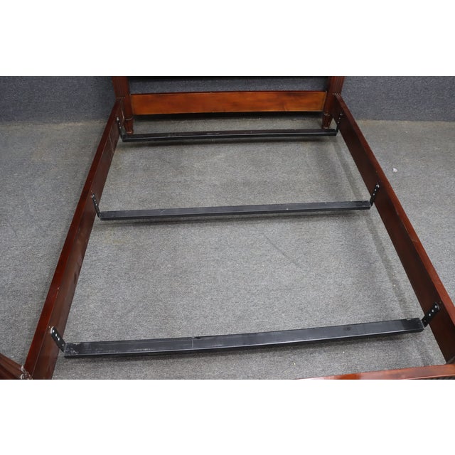 Henkel Harris Genuine Mahogany Queen Size Bed Frame For Sale - Image 10 of 14