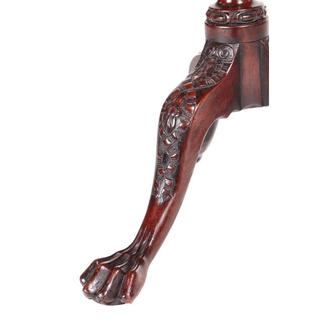 18th Century Carved Mahogany Dish Top Tripod Table For Sale - Image 5 of 10